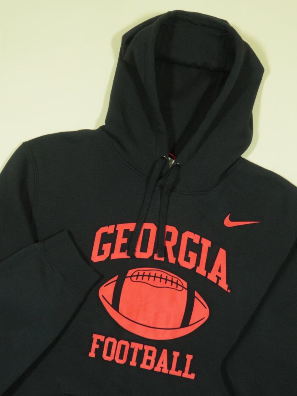 Nike Georgia Football Club Fleece Hoodie Mens L Black Team Issue